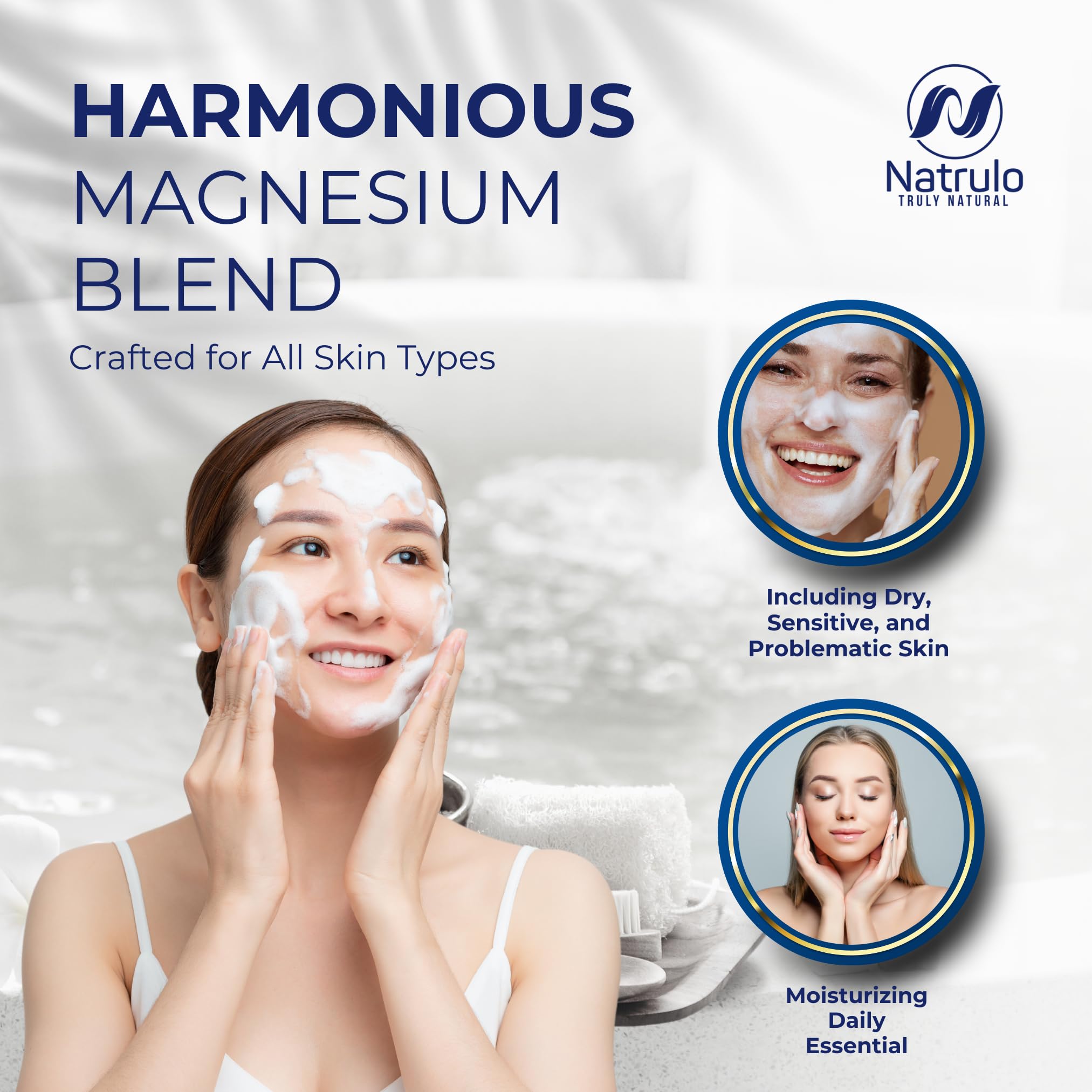 Dead Sea Magnesium Soap Bar – Deep Cleansing, Moisturizing Body Soap for Dry Itchy and All Skin Types – Shower Soap Soothes Muscles and Joints – All-Natural Exfoliating Face and Body Wash Made in USA